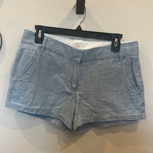 J crew chambray shorts size 4